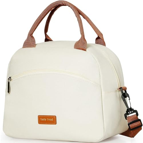 SAMERIO Bolsa de almuerzo aislada para mujer impermeable lonchera para hombres portátil reutilizable correas ajustables se puede utilizar para el trabajo escuela picnic playa camping viajes
