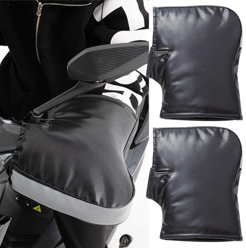 Tundwhite Lenkerhandschuhe Fahrrad Winter,Lenkerhandschuhe Wasserdicht,Motorrad-Handmuffen,Lenker Handshuhe,Motorrad-Muffs,Warm Motorrad Lenkerstulpen,für das tägliche Radfahren, mit Reflektierendes