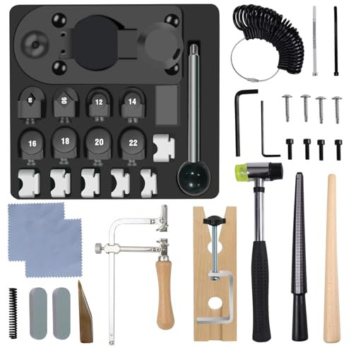 Ring Bender Tool, Ring Bender Tool Kit for Spoon Rings, DIY Spoon Ring Maker Machine, Heavy Duty Ring Bender for Jewelry Making - Complete Ring Bending Tool Set