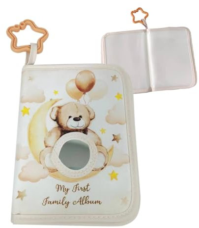 Baby-Bilderbuch – Baby-Fotoalbum, Baby-Fotoalbum – Baby-Fotobuch, Bären-Design, weiches Cue-Panda-Baby-Fotoalbum, Babys MEIN erstes Fotoalbum, weiches Stoff-Fotobuch, Baby-Erinnerungsalbum, kann Fotos
