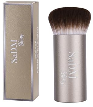Kabuki Make up Pinsel – Professioneller Blender für Foundation, Puder, Creme, Rouge & Bronzer – Gesichtspinsel für Flüssigmakeup – Vegan & Tierfreundlich