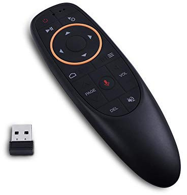 reamhome G10S RatóN de Aire Control Remoto por Voz 2.4G Receptor USB para Android TV Box PC Gyro Sensing Mini Control Remoto Inteligente InaláMbrico