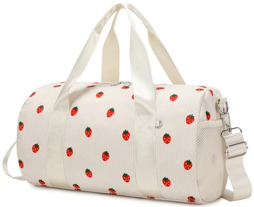 Bolsa Ballet Niña Bolsa Danza Bolsa de Deporte Niña Fresa Bolsa de Gimnasio Bolso Gym Bolsa Viaje Niña
