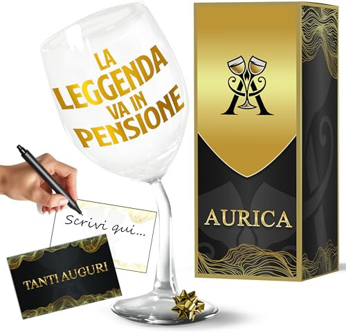 Aurìca Gobelet à vin personnalisé plié (légende en retraite)