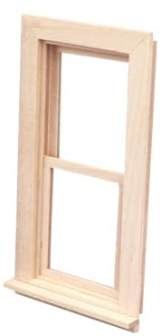 SOIMISS Finestra in Legno Artigianale Per Casette Delle Bambole Mobili Decorativi Per Bambole Cornice Per Finestra Da Gioco Resistente e Facile Da Pulire