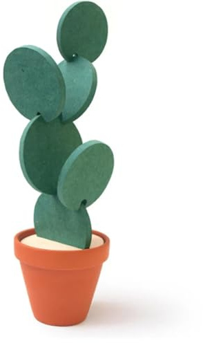 MVOSJFIE Cactus Coasters Heat Insulation DIY Home Tableware Coffee Cup Holder Coasters Elegant Cactus Plant Shape