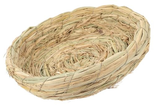 Wenxishangmao 1 x Vogelnest, handgefertigt, gewebt, Kleintierzuchtnest, Bett, für Taube, Tauben, Papageien, Spatzen