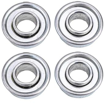 4-Piece Lawn Mower and Tractor Wheel Bearings Set, 12.7 mm x 28.6 mm Metal Ball Bearings for Smooth Rotation and Performance