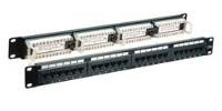 Patchpanel 24xRJ45 Cat.6 UTP8-fach belegt, RAL7035