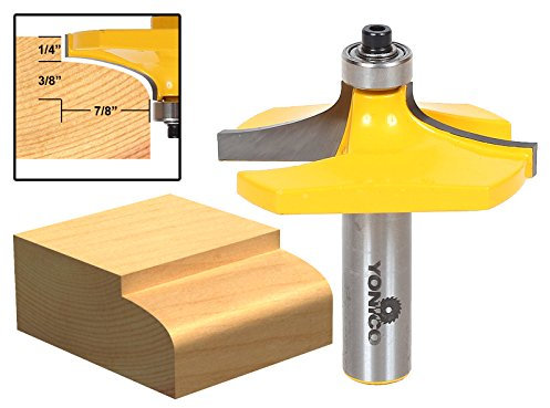 Yonico 13140 - Table Edge Router Bit, Thumbnail - Diameter: 2-1/4, Cutting Depth: 7/8 - 1/2 Shank