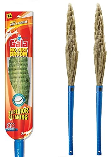 GALA No Dust Floor Broom (Freedom From New Broom Dust- Busan), 2 Count