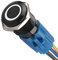 Mintice Schwarz Shell Engel Auge KFZ Kippschalter Druckschalter Schalter Drucktaster Druckknopf 16mm 12V Weiß Licht Steckdose Stecker