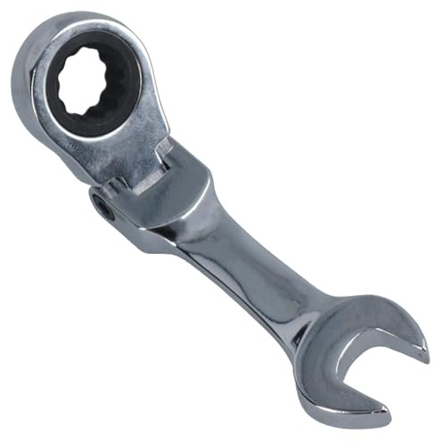 AB Tools 12mm Stubby Flexi Ratchet Combination Spanner Metric Wrench 72 Teeth SPN17