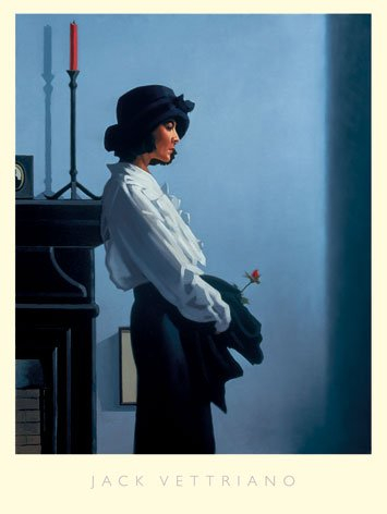 Jack Vettriano - Valentine Rose Poster / Kunstdruck (80 x 60)