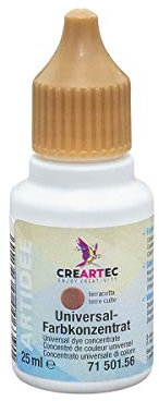 Artidee CREARTEC - Universal-Farbkonzentrat - Farbton: Terracotto - zum Mischen mit unterschiedlichster Materialien wie Lacke, Leime, Gießmassen und Farbe - 25 ml - Made in Germany