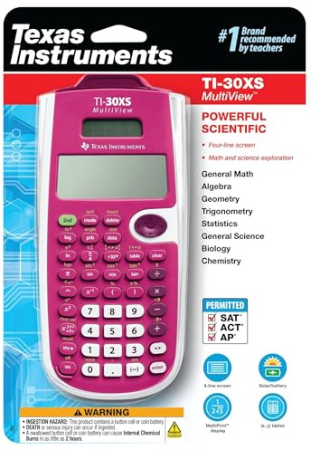 Texas Instruments TI-30XS MultiView Calcolatrice Scientifica, Rosa