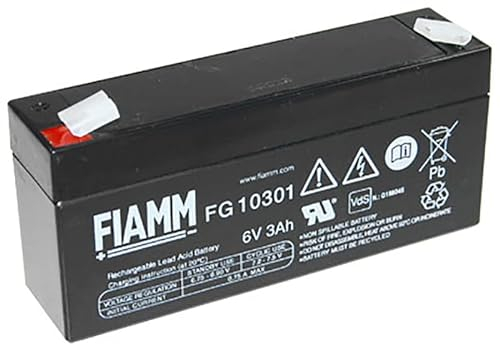 Fiamm FG10301 Batterie au plomb 6 V 3 Ah