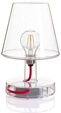 Fatboy® Lampe Transloetje | Transparent | Lampe de table/lecture/chevet | Sans câble | rechargeable avec Mini-USB
