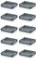 10x Eurobehälter-Eurobox 40 x 30 x 7,5 cm inkl. gratis Zollstock * 10er Set