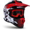 SOXON® SKC-33 Set „Fusion White Red“ · Kinder Cross-Helm · Motorrad-Helm MX Cross-Helm MTB BMX Cross-Bike Downhill Off-Road Sport · ECE 22.05 Schnellverschluss SlimShell Tasche XS (51-52cm)