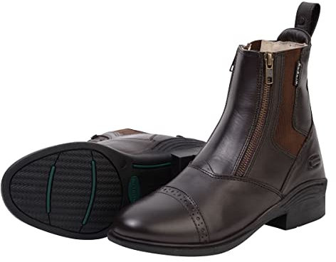 Dublin - Evolution - Stivali in Pelle con Doppia Cerniera Frontale - Adulti (37 EU) (Marrone)