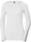 Helly Hansen Womens Lifa Crew HH Base Layer Top, L, White