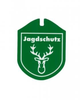 Kunstoff Einsatzschild Autoschild für Windschutzscheibe - Jagdschutz - 308194 - incl. Wappen Farbe Geweih