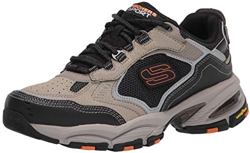 Skechers Herren Vigor 3.0 mit Goodyear Gummi-Außensohle Oxford, Taupe/Schwarz, 44 EU