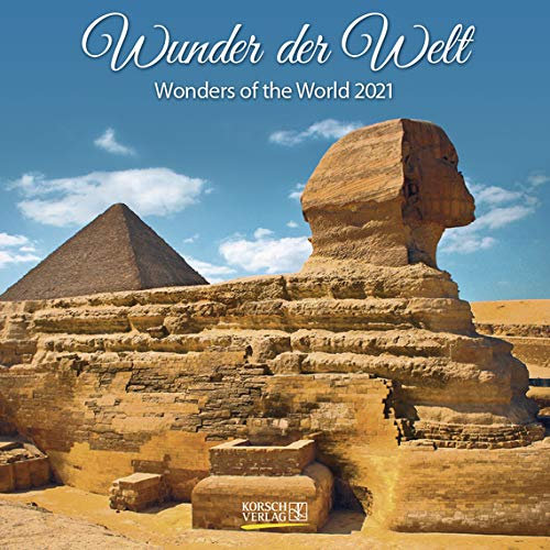 Wunder der Welt - Broschur Kalender 2021 - Korsch-Verlag - Kalender mit Platz für Eintragungen - offen 29,8 cm x 59,8 cm