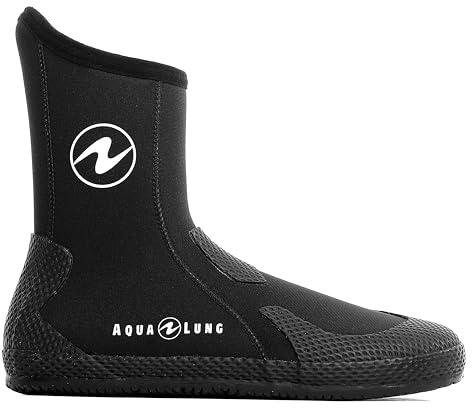 Aqualung Superzip 7mm - Ergonomische, widerstandsfähige und bequeme Tauchstiefel, thermischer Schutz und rutschfeste Sohle, ideal für das Tauchen.