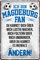 WOGEKA ART Retro Blechschild - Ich bin Magdeburg Fan Fußball - witziger Spruch als Geschenk-Idee zum Geburtstag Weihnachten zur Dekoration 20x30 cm Vintage-Design aus Metall 1729