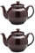 Price & Kensington Traditional Ceramic Tea Serving Teapot 10 Cup Brown (Pack of 2)