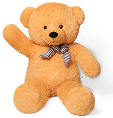 YunNasi Teddybär 100cm XL Riesen Teddy Stofftier Geschenke für Freundin (100cm, Hellbraun)