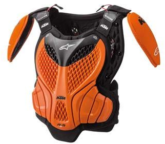 KTM Latzhose für Kinder, Orange/Schwarz, S/M