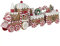 foolonli Tischdeko Lebkuchenzug 33cm Winterdeko Braun Glitzer Weihnachtsdeko Eisenbahn Home Living