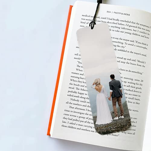 Lesezeichen Personalisiert Foto,Personalisierte Chic Farbe Quaste Lesezeichen Custom Foto Text Doppelseitige Lesezeichen Collage Buch Zubehör Kreative Memorial Geschenk