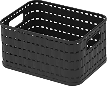 Rotho Country Aufbewahrungsbox, Kunststoff (PP recycelt), schwarz, 2l