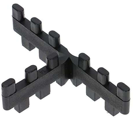 PRODIAMANT Fugenkreuze T-Stücke stapelbar für Terrassen Platten Breite 4mm Hoehe 20mm 100 Stück zum verlegen am Rand und im Verband