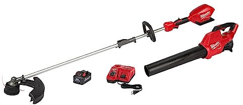 Milwaukee M18 Fuel 3000-21 Rasentrimmer/Gebläse, 18 Volt, Lithium-Ionen, bürstenlos, kabellos, mit Akku und Ladegerät (2 Werkzeuge)