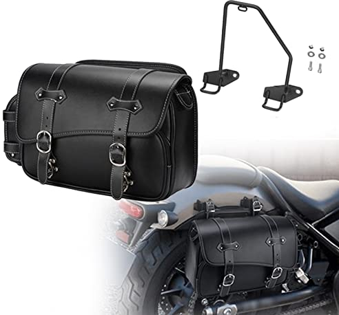 XQSSB Rebel 500 CMX 500 Motorrad Satteltasche Werkzeugtasche Seite PVC Zubehör Für Honda Rebel 500 CMX500 2017 2018 2019 2020 2021 Schmücken (Color : BundleB Left)