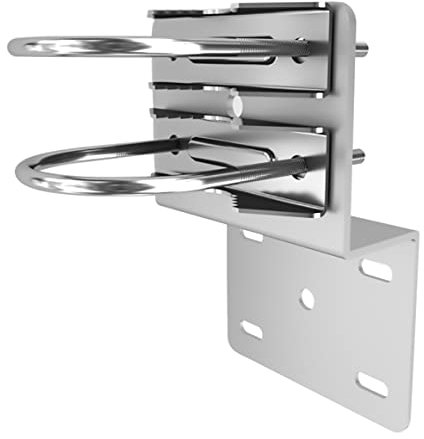 Hsthe Sea Outdoor wall-mounted antenna clamp mounting bracket double U-shaped hoop pipe clamp accessories, antenna pole U-shaped pipe clamp