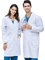 CoatCool Laborkittel Weiß Kittel Baumwolle Arztkittel Herren Damen Mantel Hygiene Langarm Medizin Mantel mit Knöpfen und 3 Tasche Chemie Kittel Schule Unisex Arztmantel für Labor, Studium, Arbeit, XL