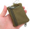 Outdoor EDC Molle Pouch Wallet Mini Portable Key Card Case Bag Coin Purse mit Taktik Taillenreißverschluss Kompakte Tasche Multifunktionales Kleines Holster (Grün)