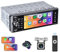 CAMECHO 1 Din Autoradio mit A-pple Carplay & Android Auto, 5,1 Zoll Single Din IPS Auto Radio Touch Display mit Bluetooth Mirror Link FM AUX-in EQ USB Charging SWC+Rückfahrkamera&MIC