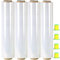 CHUANGSEED Stretchfolie Packfolie Transparent 4Rollen Strechfolienrolle Palettenfolie mit Drehbarer Hülse,400mm x 250m Handfolie Wickelfolie(Transparent 4Rollen 400mm x 250m)