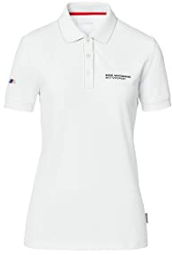 BMW Original M Motorsport Motorrad Style Kollektion Poloshirt Polo T-Shirt Weiß (L)