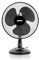GEEPAS 12 Table Fan | Electric Portable Worktop Desk Fan with 3 Speeds 3 Blades, Adjustable Tilt Wide Angled Oscillation | Powerful Cooling Airflow for Home Office | 1 Year Warranty, Black 35W