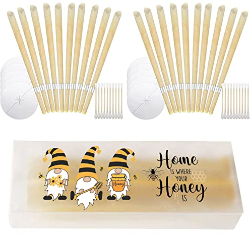 20 Pcs Bougie Oreille Nettoyante, Bougies pour les Oreilles, Bougie d Oreille, Bougie Oreille, Bougie Auriculaire, Bougie D'oreille, Bougies Oreilles Nettoyante, Bougies D oreilles