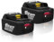 Energup 2Pcs 18V 8.0Ah Batteria per Makita Batteria 18V BL1860 BL1860B BL1850B BL1850 BL1840 BL1830 BL1815 194205-3 con Indicatore LED