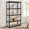 PACHIRA 5-Tier Garage Shelving Unit, 90*40*183 cm Adjustable Heavy Duty Storage Shelves, Load Capacity 850 KG, Boltless Metal Shelf For Kitchen Garage Office Shelving Unit, Storage Shelves (Black)
